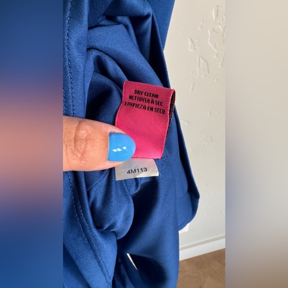 Betsey Johnson Blue Puff Sleeve Sheath Dress ocean blue size 14 - Picture 7 of 13